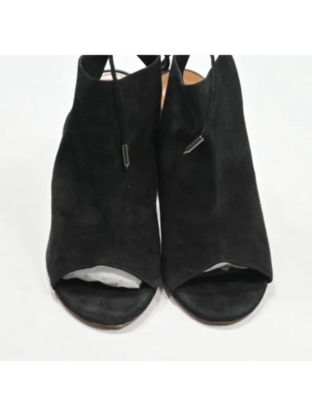 Aquazzura Noa Sandal 85 in Black Suede